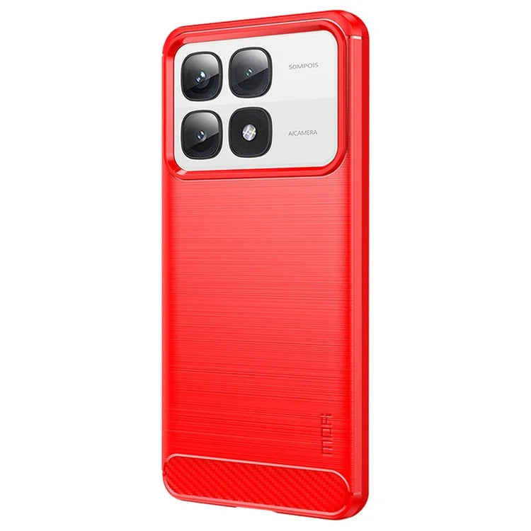 MOFI JK TPU Series-1 For Xiaomi Redmi K70 Ultra Case Carbon Fiber Texture TPU Soft Phone Cover