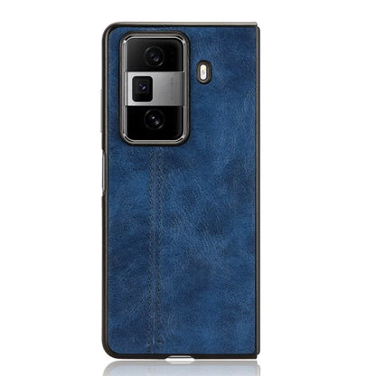 For Honor Magic Vs3 5G Case Cowhide Texture Leather+PC Phone Cover Stitching Lines