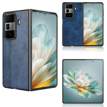 For Honor Magic Vs3 5G Case Cowhide Texture Leather+PC Phone Cover Stitching Lines