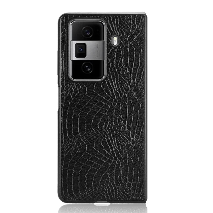For Honor Magic Vs3 5G Case Crocodile Texture Leather Coated Hard PC Phone Cover
