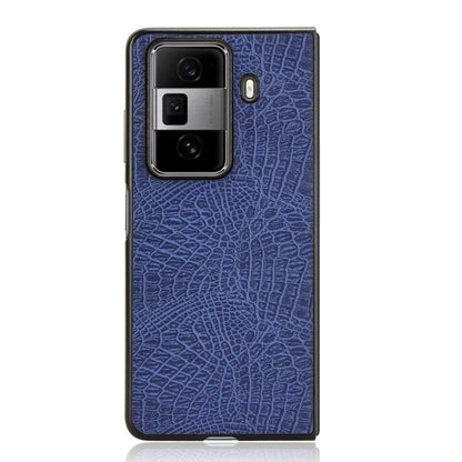 For Honor Magic Vs3 5G Case Crocodile Texture Leather Coated Hard PC Phone Cover