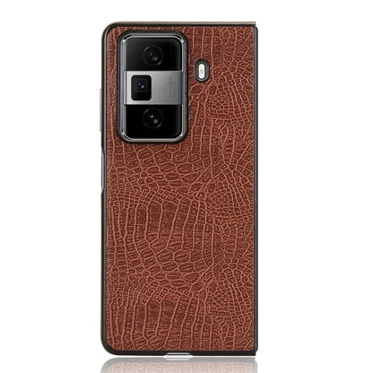 For Honor Magic Vs3 5G Case Crocodile Texture Leather Coated Hard PC Phone Cover