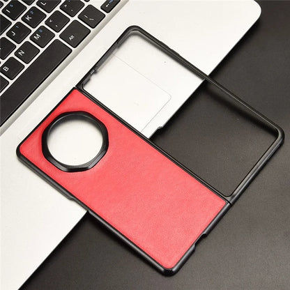 For Honor Magic V3 5G Case Litchi Texture PU Leather + PC Phone Cover