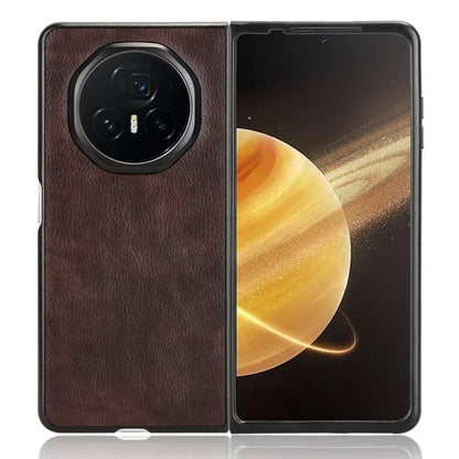 For Honor Magic V3 5G Case Litchi Texture PU Leather + PC Phone Cover