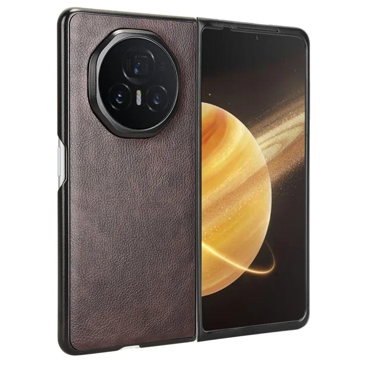For Honor Magic V3 5G Case Litchi Texture PU Leather + PC Phone Cover