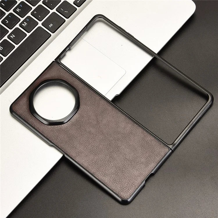 For Honor Magic V3 5G Case Litchi Texture PU Leather + PC Phone Cover
