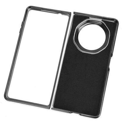 For Honor Magic V3 5G Case Cowhide Texture Leather+PC Phone Cover Stitching Lines