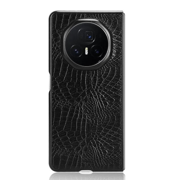 For Honor Magic V3 5G Case Crocodile Texture Leather Coated Hard PC Phone Cover