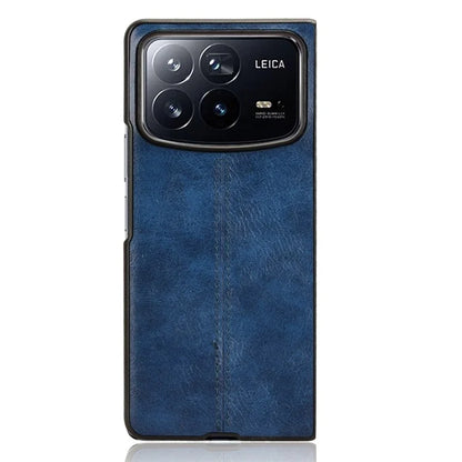 For Xiaomi Mix Fold 4 5G Case Cowhide Texture Leather+PC Phone Cover Stitching Lines