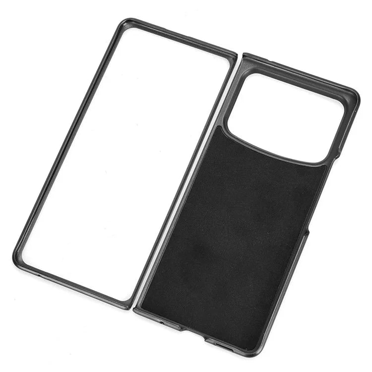 For Xiaomi Mix Fold 4 5G Case Cowhide Texture Leather+PC Phone Cover Stitching Lines