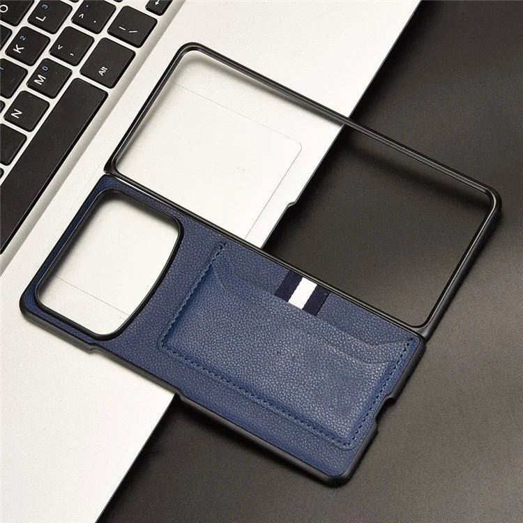 For Xiaomi Mix Fold 4 5G Case Card Holder Litchi Texture Leather+PC Folding Phone Cover
