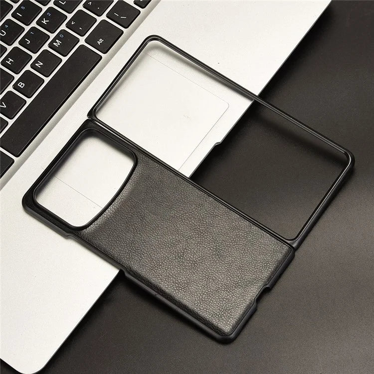 For Xiaomi Mix Fold 4 5G Case Litchi Texture PU Leather + PC Phone Cover