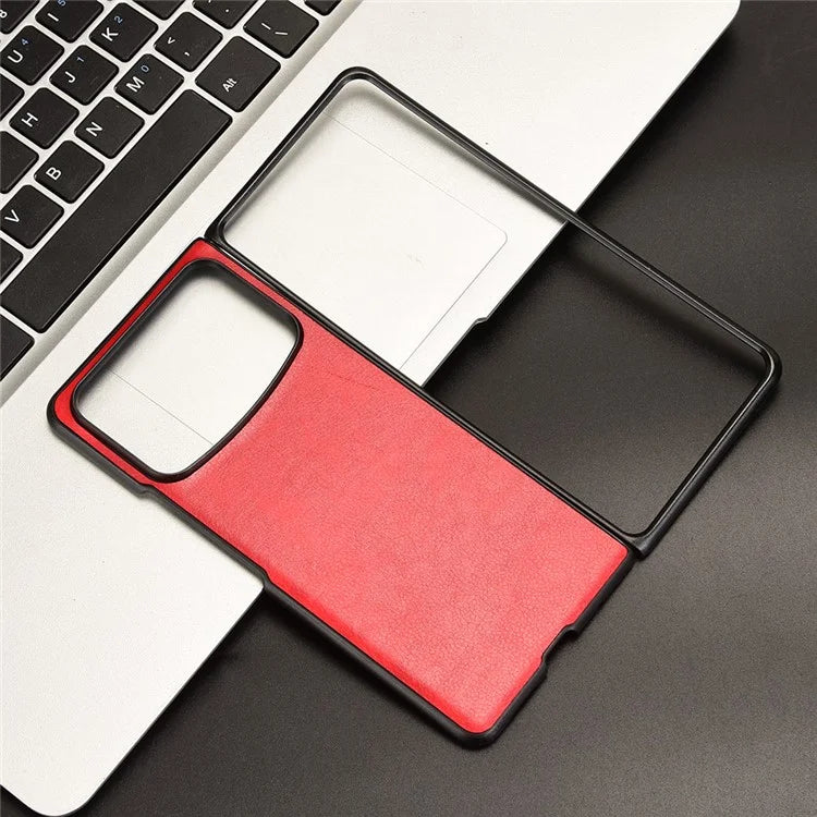 For Xiaomi Mix Fold 4 5G Case Litchi Texture PU Leather + PC Phone Cover