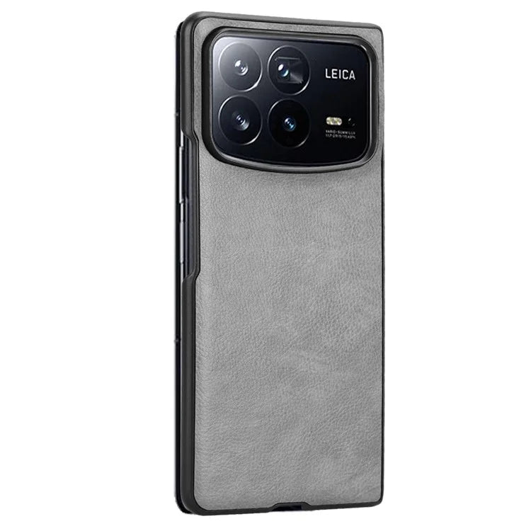 For Xiaomi Mix Fold 4 5G Case Litchi Texture PU Leather + PC Phone Cover