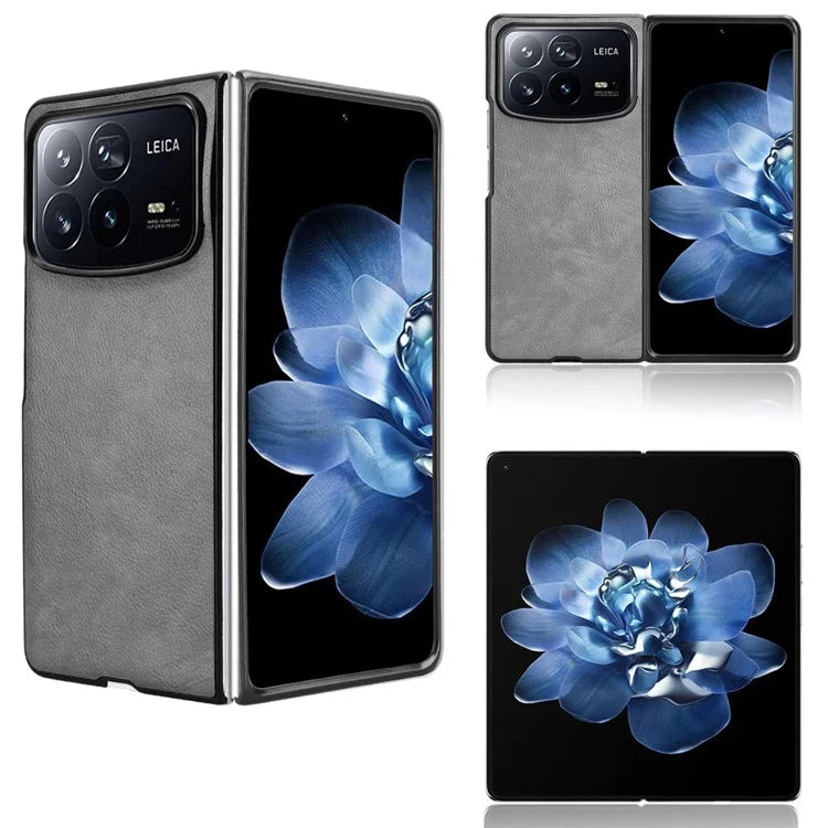 For Xiaomi Mix Fold 4 5G Case Litchi Texture PU Leather + PC Phone Cover