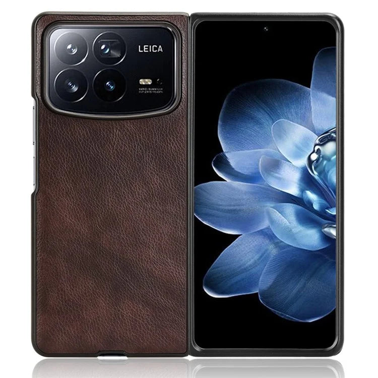 For Xiaomi Mix Fold 4 5G Case Litchi Texture PU Leather + PC Phone Cover
