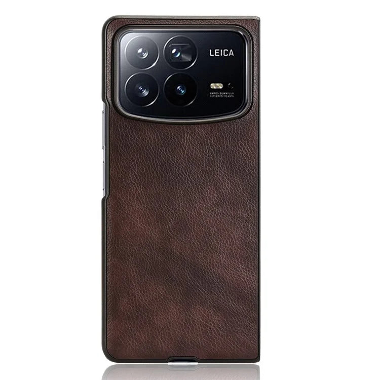 For Xiaomi Mix Fold 4 5G Case Litchi Texture PU Leather + PC Phone Cover