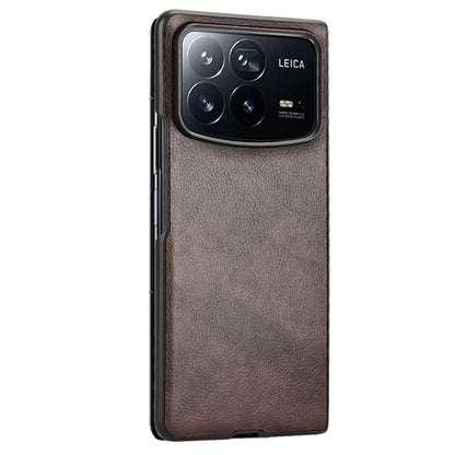 For Xiaomi Mix Fold 4 5G Case Litchi Texture PU Leather + PC Phone Cover