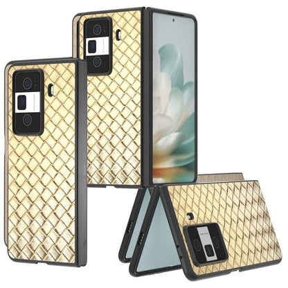 For Honor Magic Vs3 5G Case Woven Texture PU Leather Coated PC Mobile Phone Cover