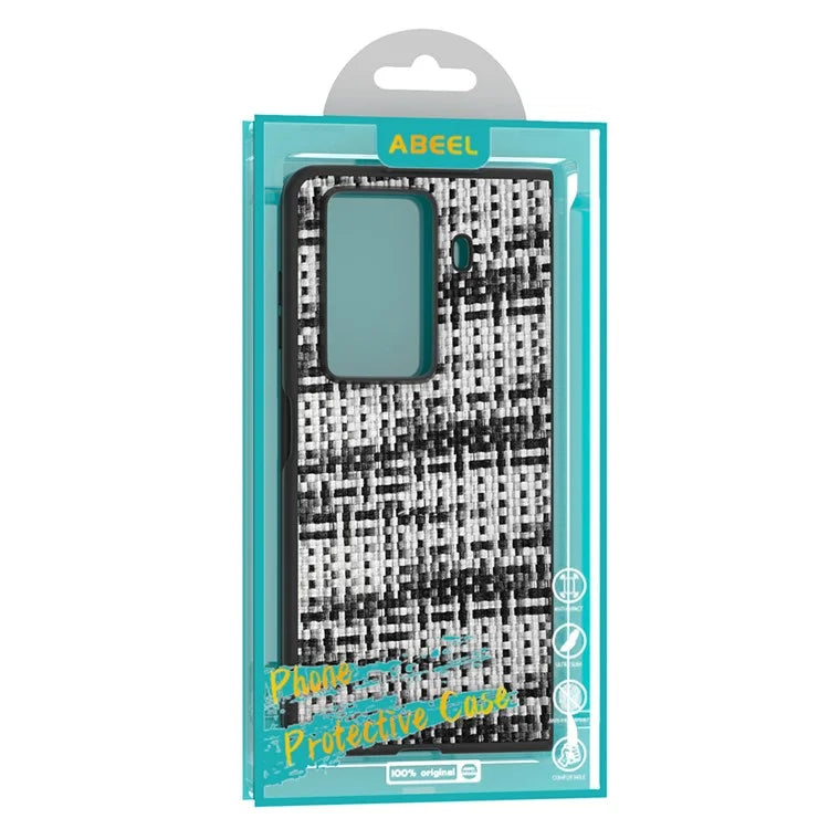 For Honor Magic Vs3 5G Case Leather+PC Phone Cover Plaid Texture