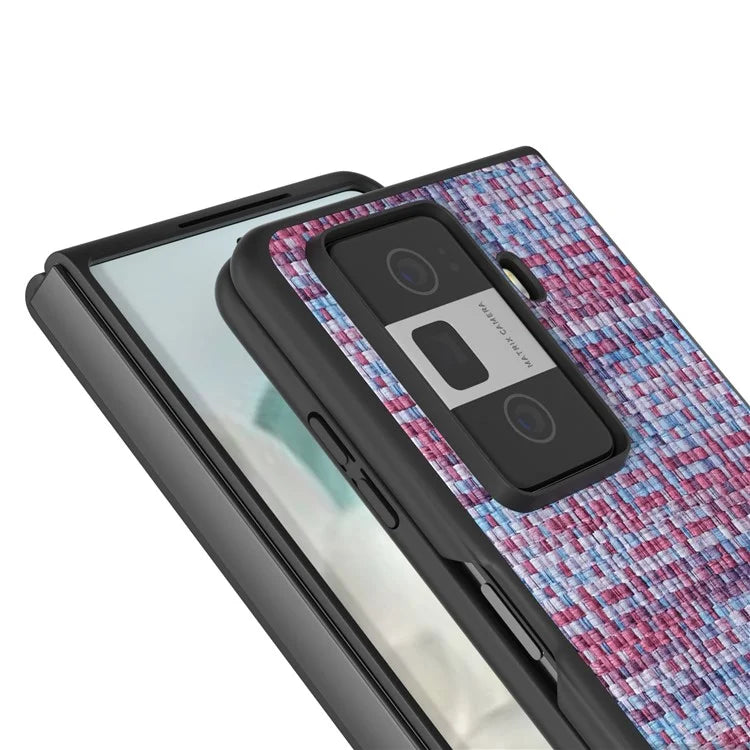 For Honor Magic Vs3 5G Case Leather+PC Phone Cover Plaid Texture