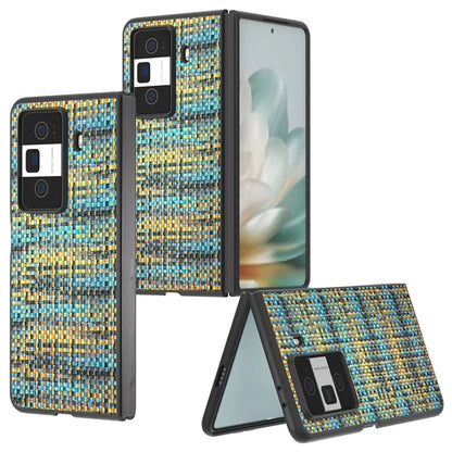 For Honor Magic Vs3 5G Case Leather+PC Phone Cover Plaid Texture