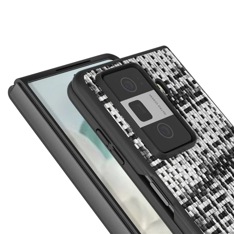 For Honor Magic Vs3 5G Case Leather+PC Phone Cover Plaid Texture