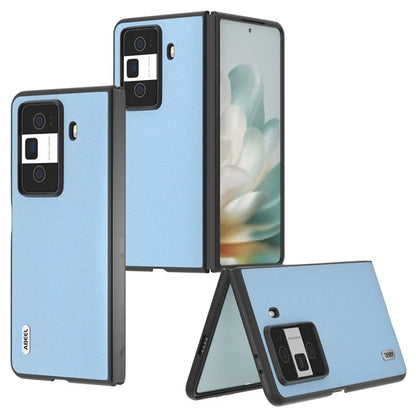 ABEEL For Honor Magic Vs3 5G Case Genuine Cow Leather Hard PC Phone Cover