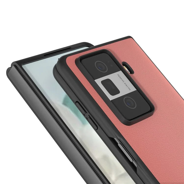 ABEEL For Honor Magic Vs3 5G Case Genuine Cow Leather Hard PC Phone Cover