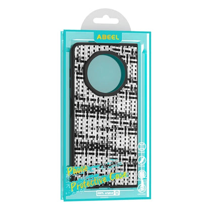 For Honor Magic V3 5G Case Leather+PC Phone Cover Plaid Texture