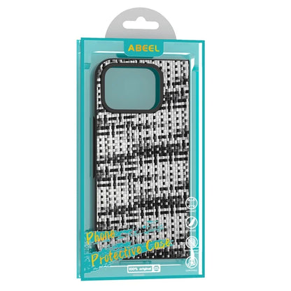 For Google Pixel 9 Pro Fold 5G Case Leather+PC Phone Cover Plaid Texture