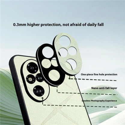 For Honor 200 Pro 5G Case Precise Lens Protection Leather Back Phone Cover