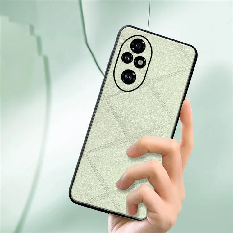 For Honor 200 Pro 5G Case Precise Lens Protection Leather Back Phone Cover