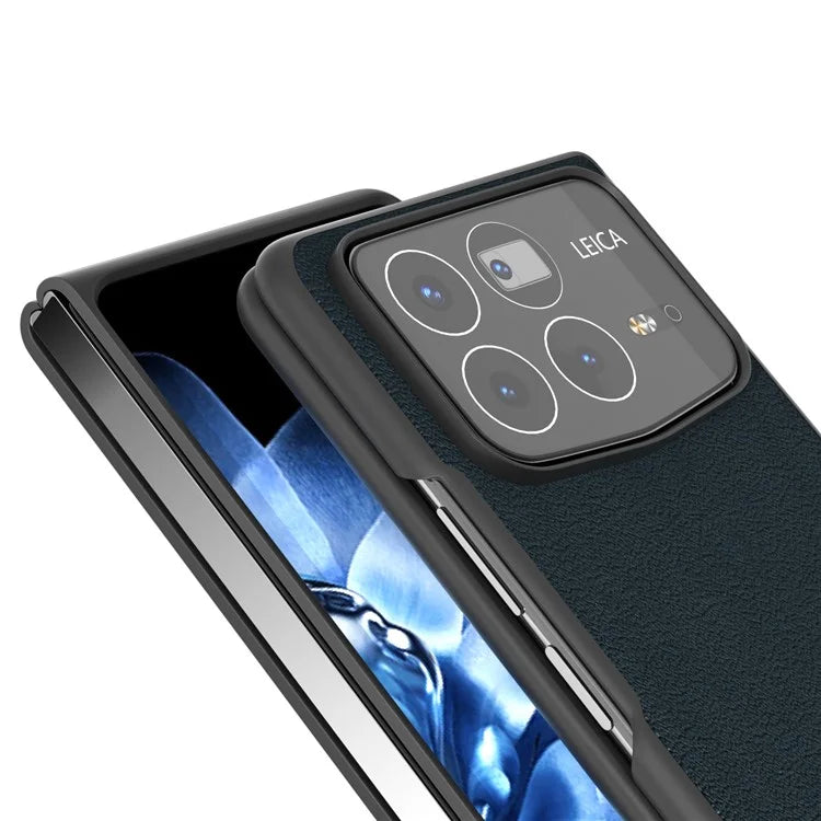 ABEEL For Xiaomi Mix Fold 4 5G Case Genuine Cow Leather Hard PC Phone Cover
