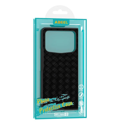 For Xiaomi Mix Fold 4 5G Case Woven Texture PU Leather Coated PC Mobile Phone Cover