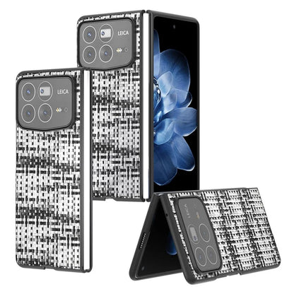 For Xiaomi Mix Fold 4 5G Case Leather+PC Phone Cover Plaid Texture