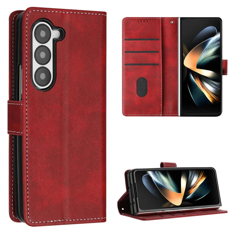 For Samsung Galaxy Z Fold5 5G Case Stand Wallet Folio PU Leather Phone Cover