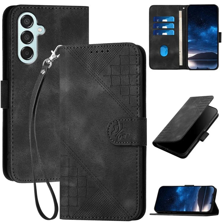 YX0080 For Samsung Galaxy M15 5G / F15 5G Case Butterfly Imprint Leather Wallet Phone Cover