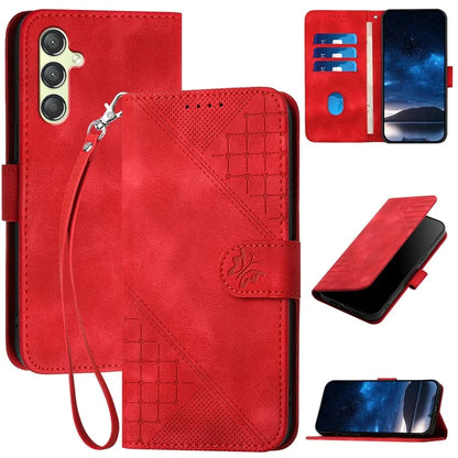 YX0080 For Samsung Galaxy A24 4G (162.1 X 77.6 X 8.3mm) Case Leather Wallet Phone Cover