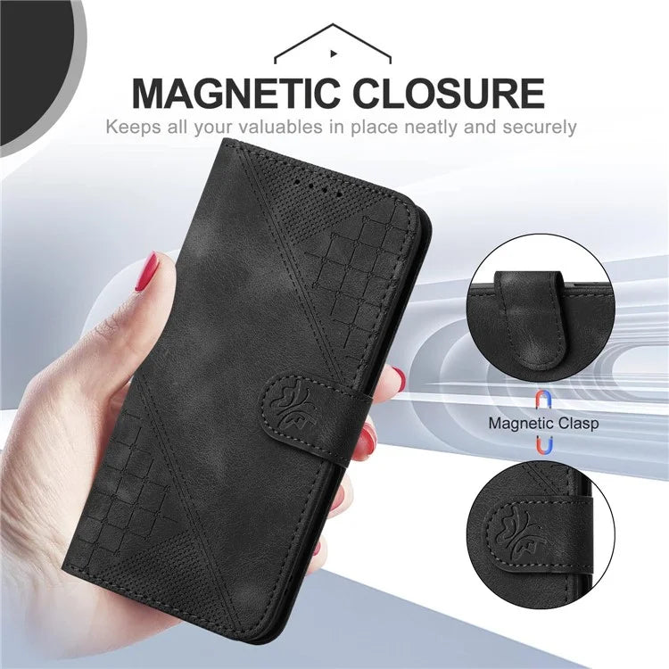 YX0080 For Samsung Galaxy A24 4G (162.1 X 77.6 X 8.3mm) Case Leather Wallet Phone Cover