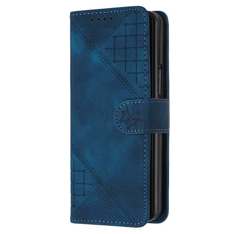 YX0080 For Samsung Galaxy Z Fold5 5G Case Butterfly Imprint Leather Wallet Phone Cover