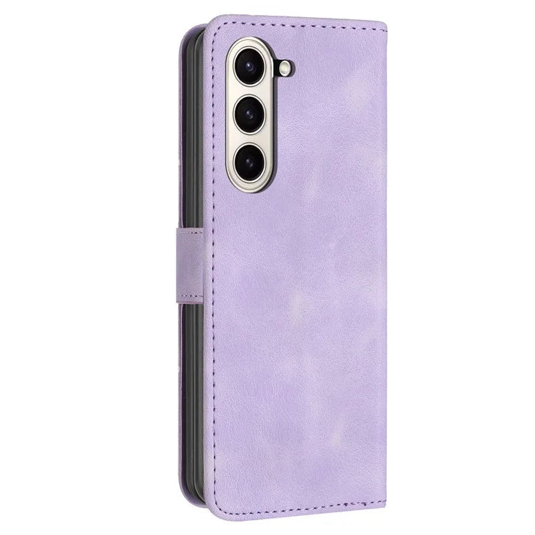 YX0080 For Samsung Galaxy Z Fold5 5G Case Butterfly Imprint Leather Wallet Phone Cover