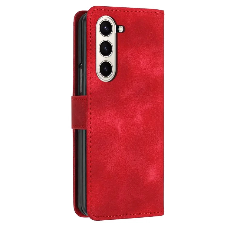 YX0080 For Samsung Galaxy Z Fold5 5G Case Butterfly Imprint Leather Wallet Phone Cover