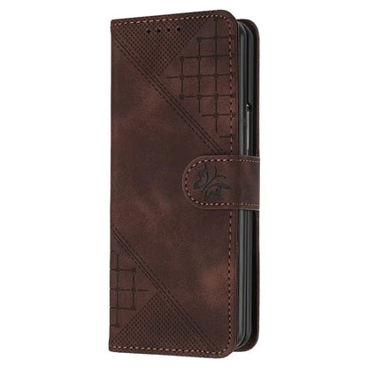 YX0080 For Samsung Galaxy Z Fold5 5G Case Butterfly Imprint Leather Wallet Phone Cover