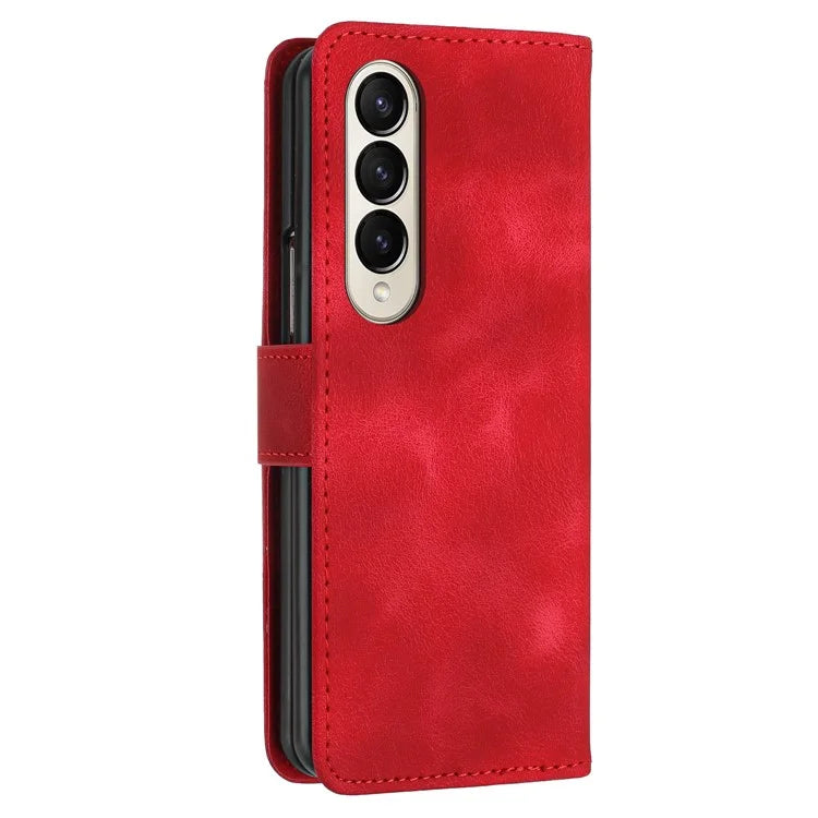 YX0080 For Samsung Galaxy Z Fold4 5G Case Butterfly Imprint Leather Wallet Phone Cover