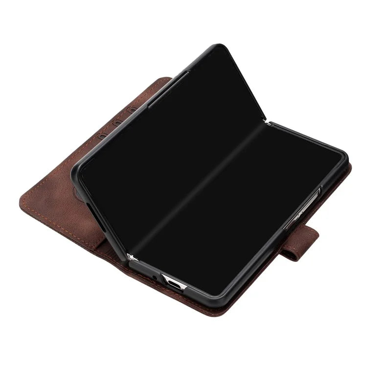 YX0080 For Samsung Galaxy Z Fold4 5G Case Butterfly Imprint Leather Wallet Phone Cover