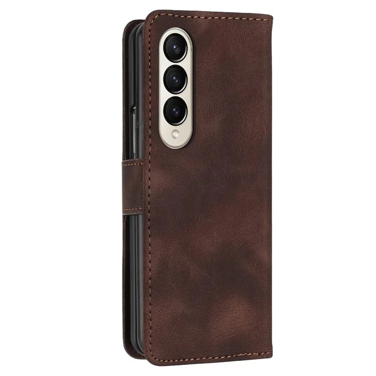 YX0080 For Samsung Galaxy Z Fold4 5G Case Butterfly Imprint Leather Wallet Phone Cover