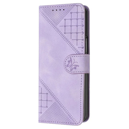 YX0080 For Samsung Galaxy Z Fold3 5G Case Butterfly Imprint Leather Wallet Phone Cover