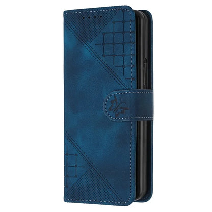 YX0080 For Samsung Galaxy Z Fold3 5G Case Butterfly Imprint Leather Wallet Phone Cover