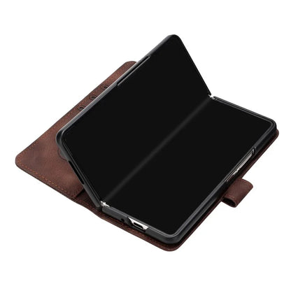 YX0080 For Samsung Galaxy Z Fold3 5G Case Butterfly Imprint Leather Wallet Phone Cover